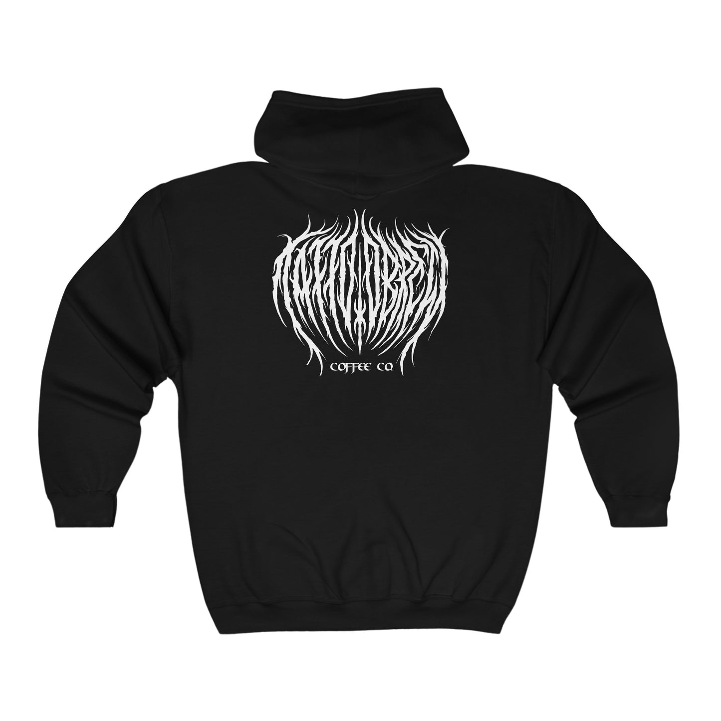 Black Unisex Heavy Blend™ Full Zip Hooded Sweatshirt