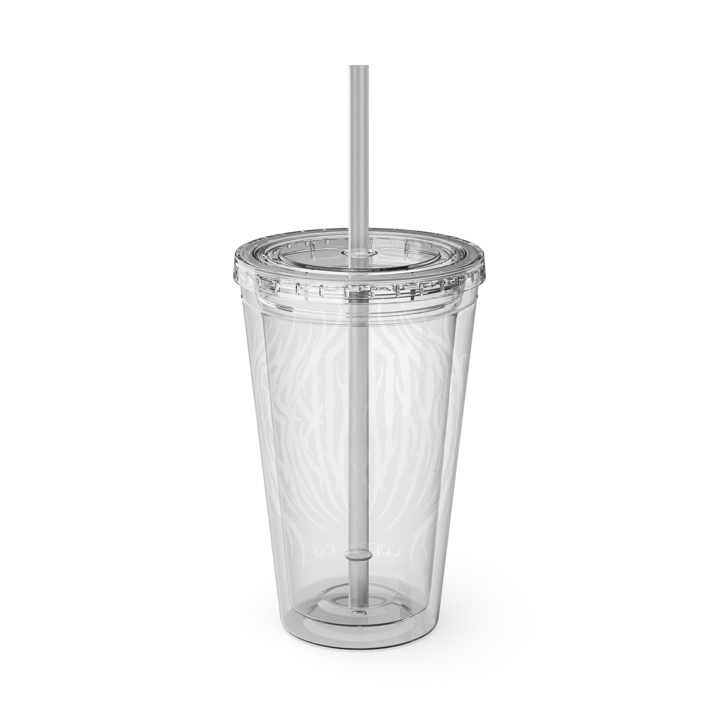 Tumbler with Straw - Iced Coffee Cold Cup 16oz