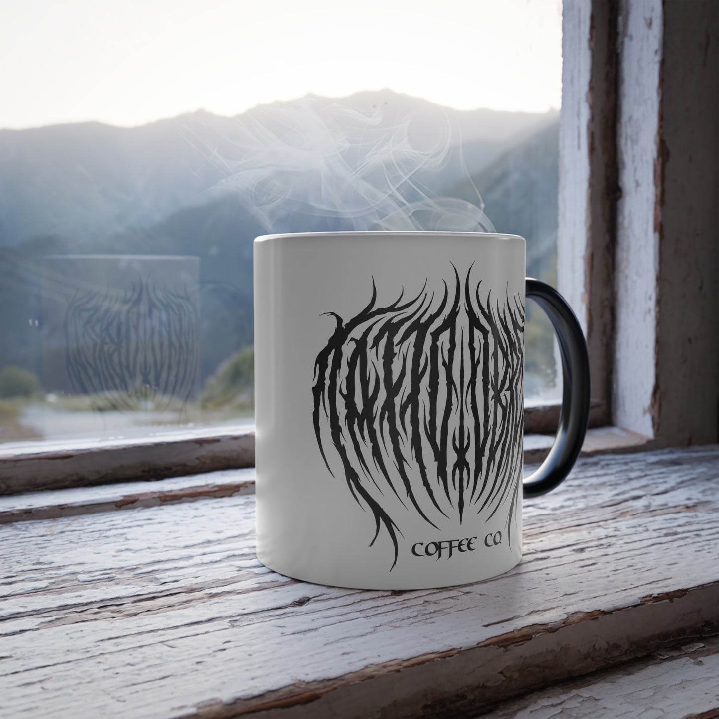 Black Color Morphing Mug, 11oz