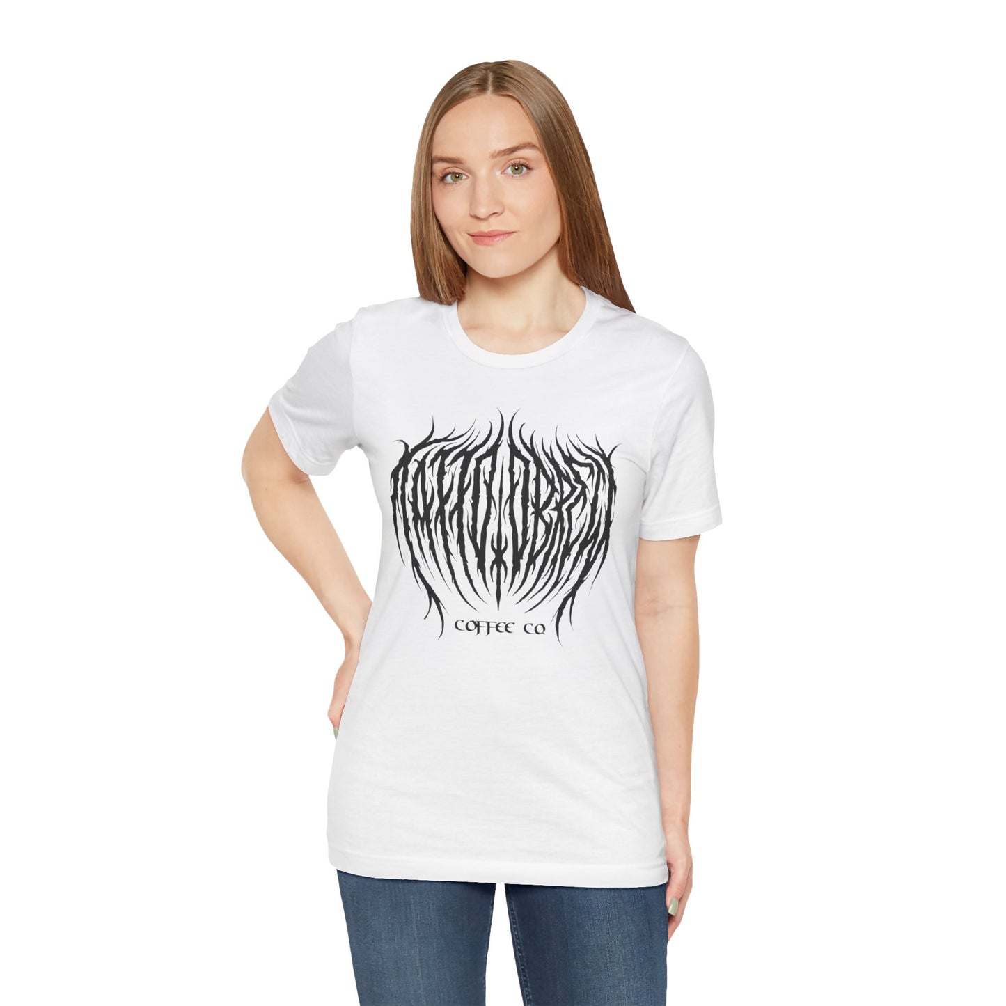 White Unisex Jersey Short Sleeve Tee